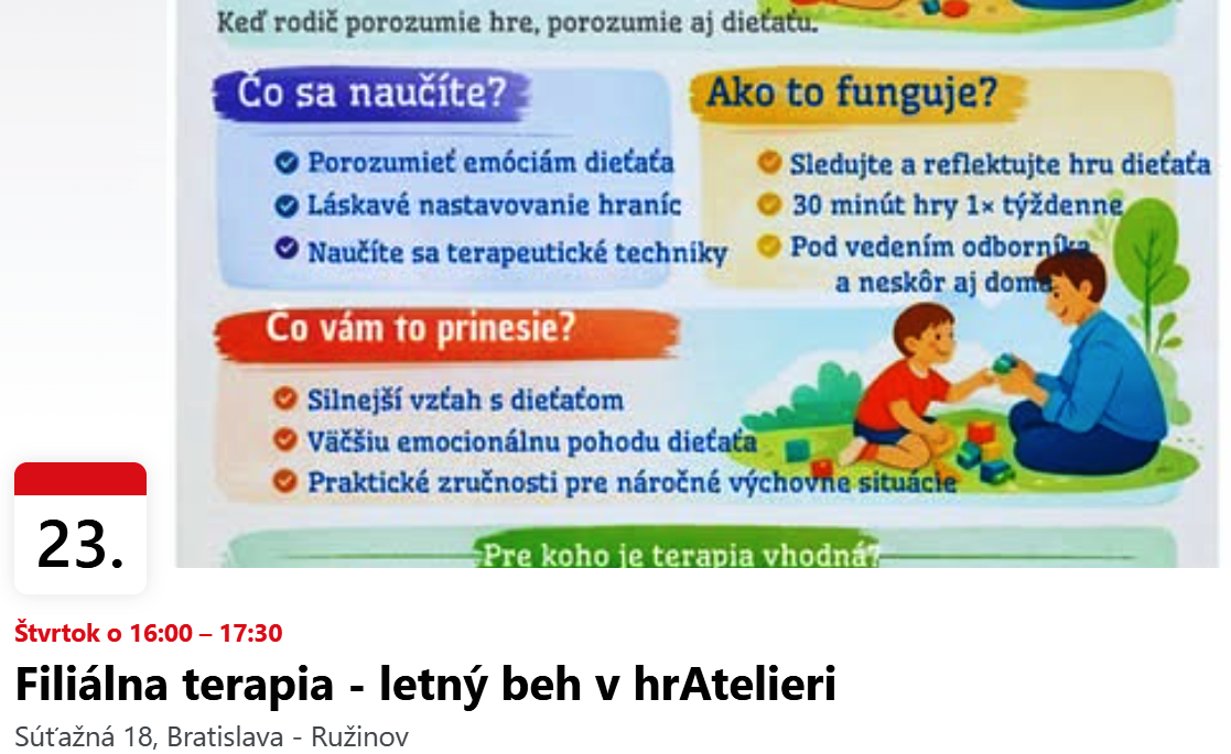 Letný beh Filiálnej terapie